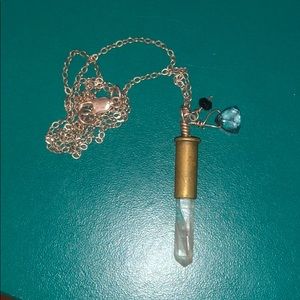 Crystal Bullet Casing necklace